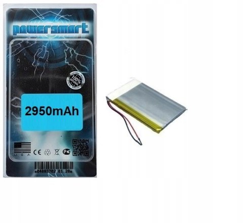 AKUMULATOR BATERIA DO TABLETA GOCLEVER NAWIGACJI 3,7V 3,5X45X112mm 2950mAh
