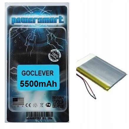 AKUMULATOR BATERIA DO TABLETA GOCLEVER NAWIGACJI 3,7V 4,7X75X80mm 5500mAh