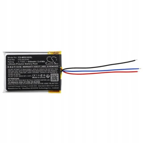 BATERIA AKUMULATOR VDL603040 DO SŁUCHAWEK MARSHALL MAJOR II III MID MONITOR