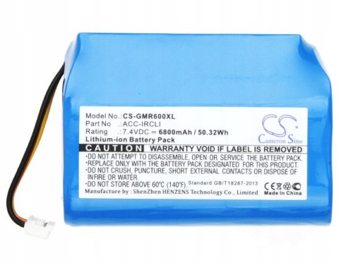 Bateria ACC-IRCLI do Grace Mondo GDI-IRC6000 GDI-IRC6000R GDI-IRC6000W