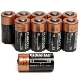 10x NOWA Bateria Duracell BR-2/3A CR123 CR123A DL123A EL123 3V