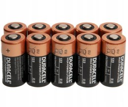 10x NOWA Bateria Duracell BR-2/3A CR123 CR123A DL123A EL123 3V