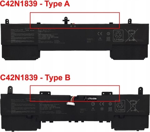 BATERIA C42PHJH C42N1839 DO ASUS ZENBOOK FLIP 15 UX534FA UX534FT UX563FD