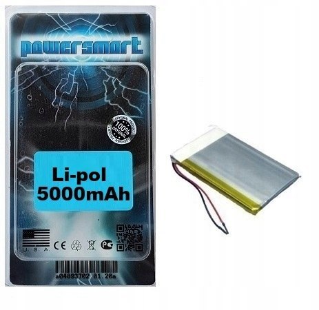 OGNIWO AKUMULATOR BATERIA 756504 DO TABLETA 75x65x4mm 3,7V 5000mAh