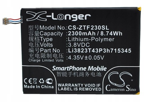 BATERIA Li3823T43P3h715345 DO ROUTERA ZTE MF910 MF910S MF920 MF971 MF971R